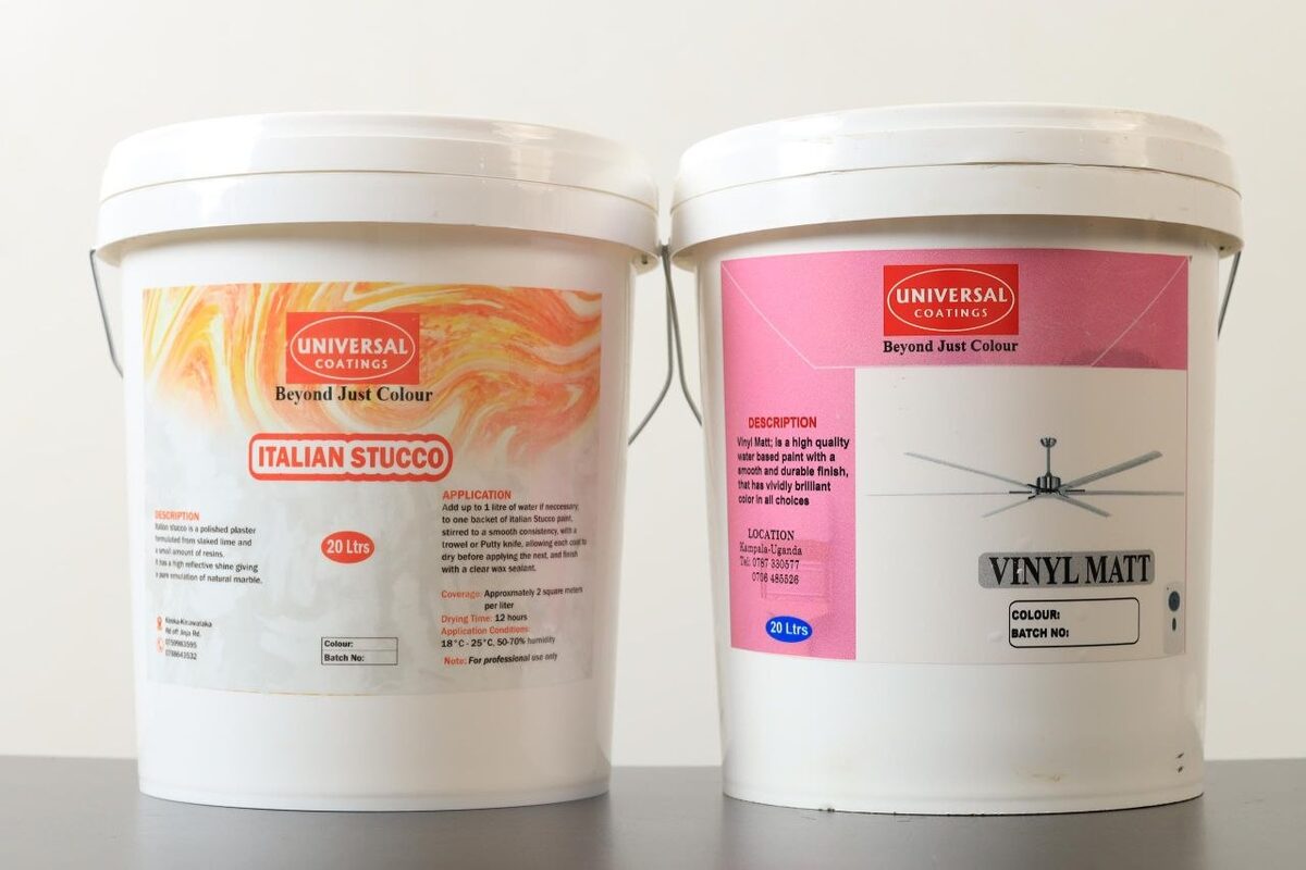 Italian Stucco and Vinyl Matt buckets